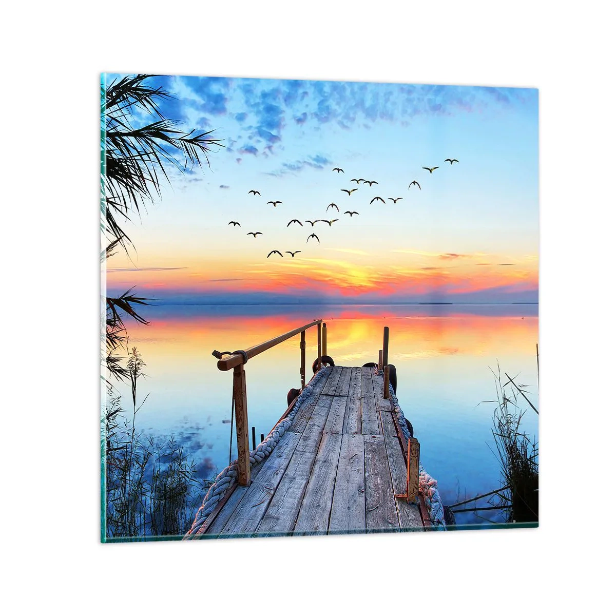 Obraz na skle - Je čas isť späť… - 40x40 cm