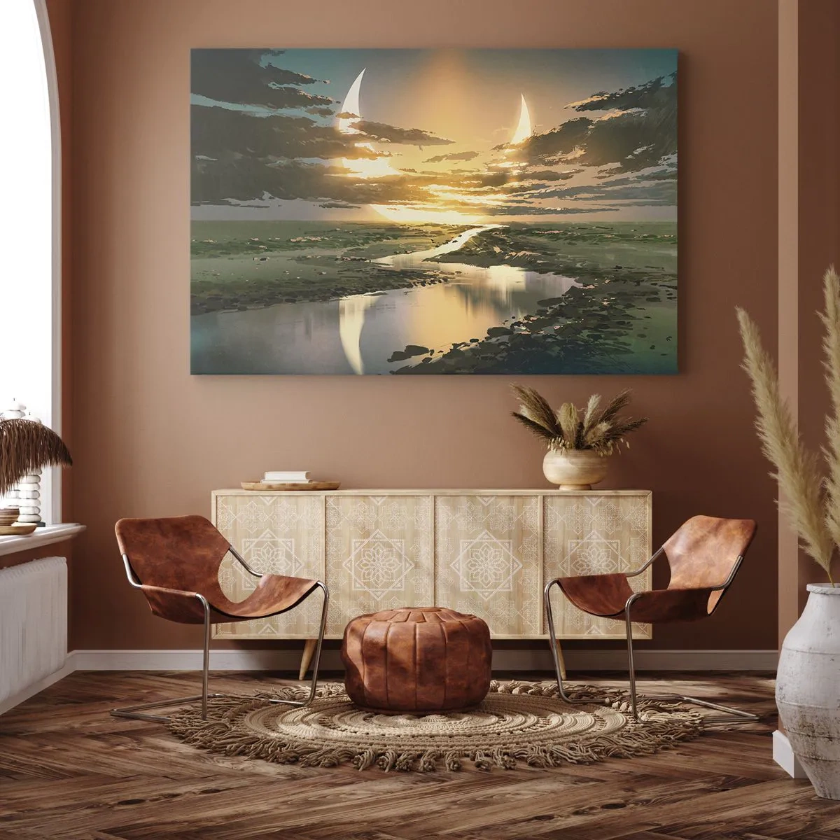 Obraz na plátne - Niekde vo vzdialenej galaxii - 120x80 cm