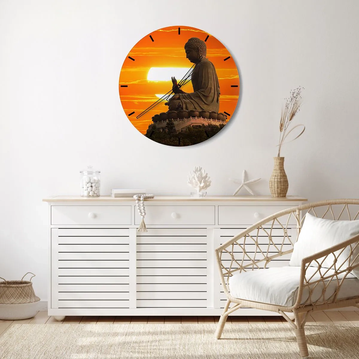 Nástenné hodiny - Bez strachu zo sveta - 40x40 cm