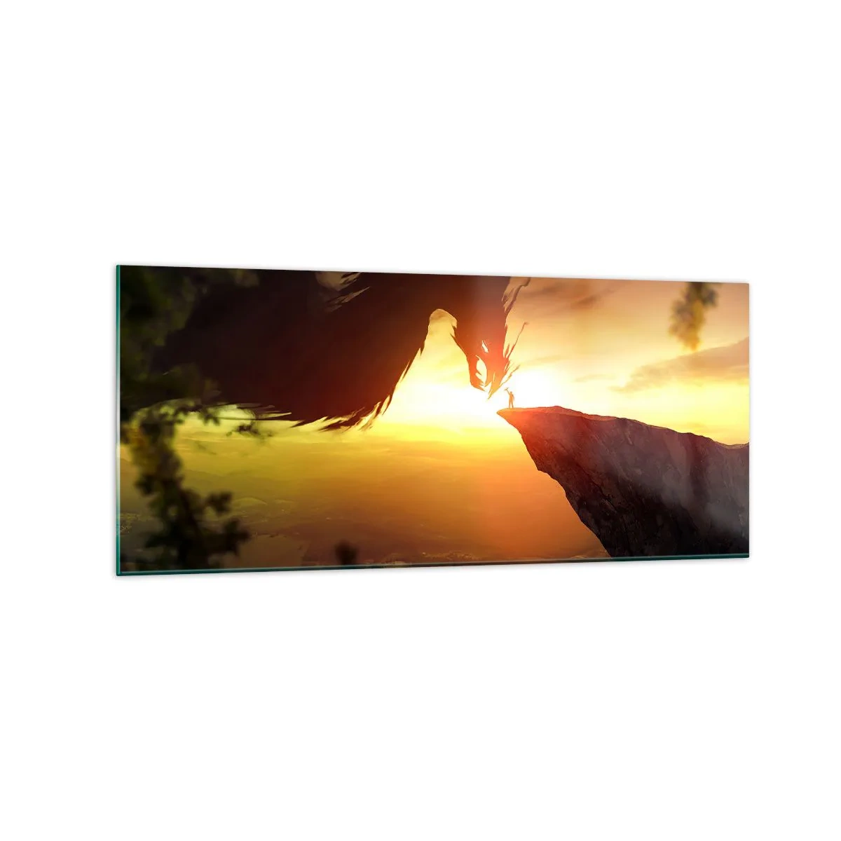 Obraz na skle - Premožiteľ draka - 120x50 cm