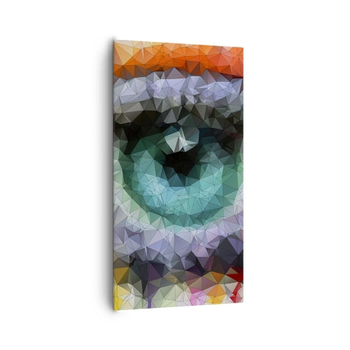 Obraz na plátne - Kryštalický lesk očí - 65x120 cm