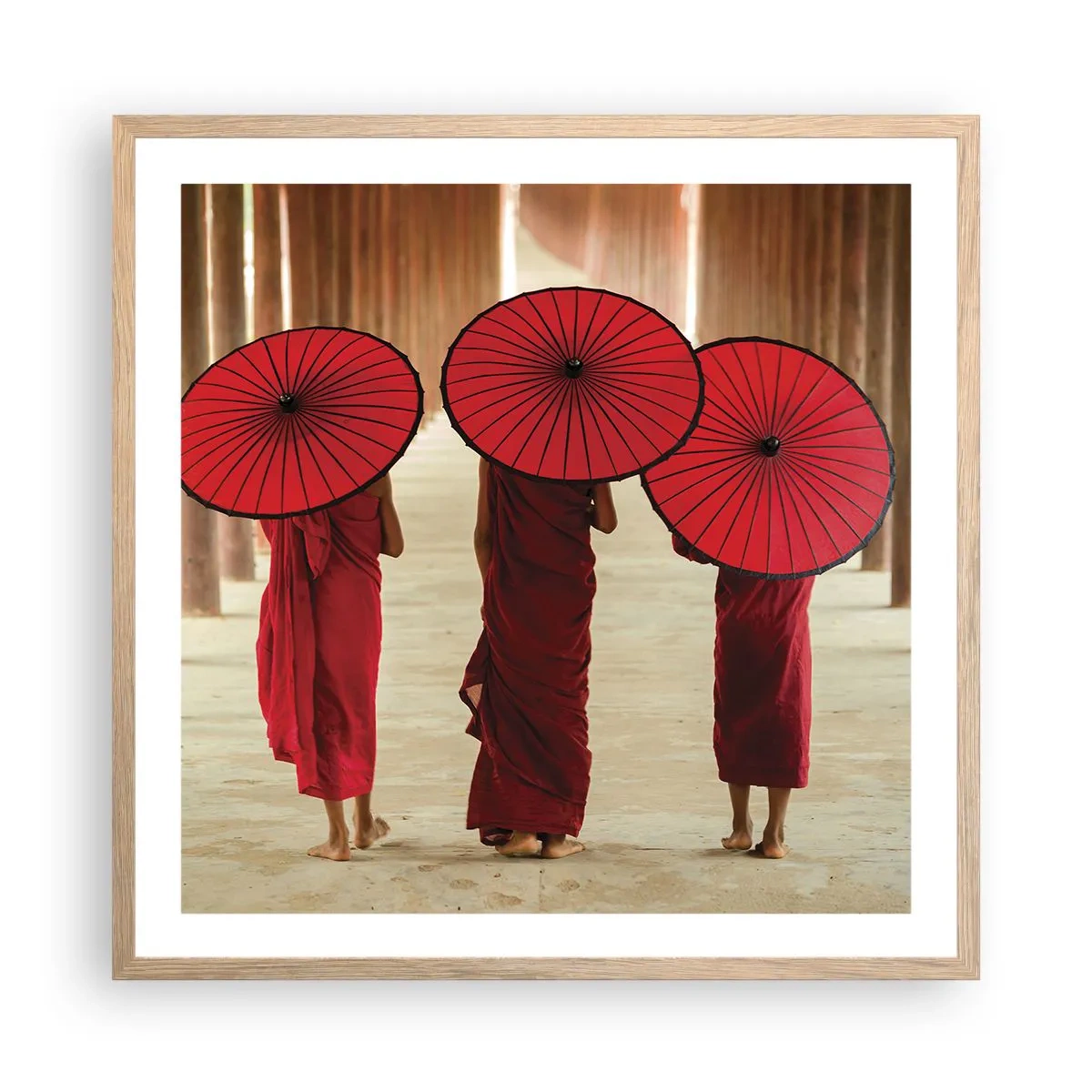 Plagát v ráme zo svetlého duba - Na ceste do Čistej ríše - 60x60 cm