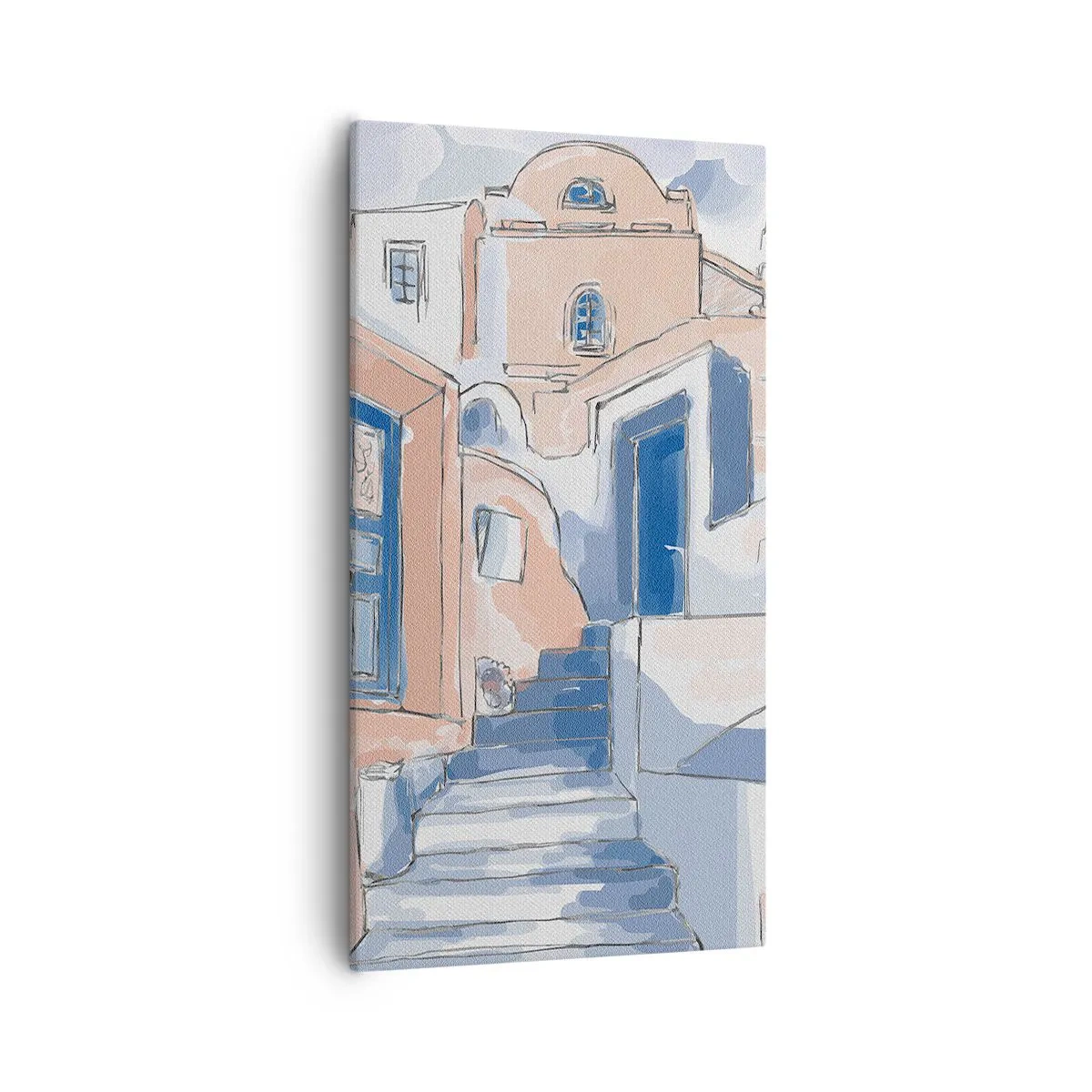 Obraz na plátne - Exotické mesto - 55x100 cm