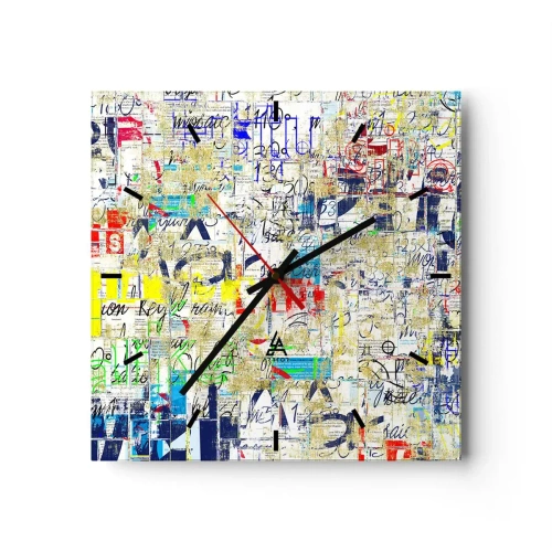 Nástenné hodiny - Proste poteší oči - 30x30 cm