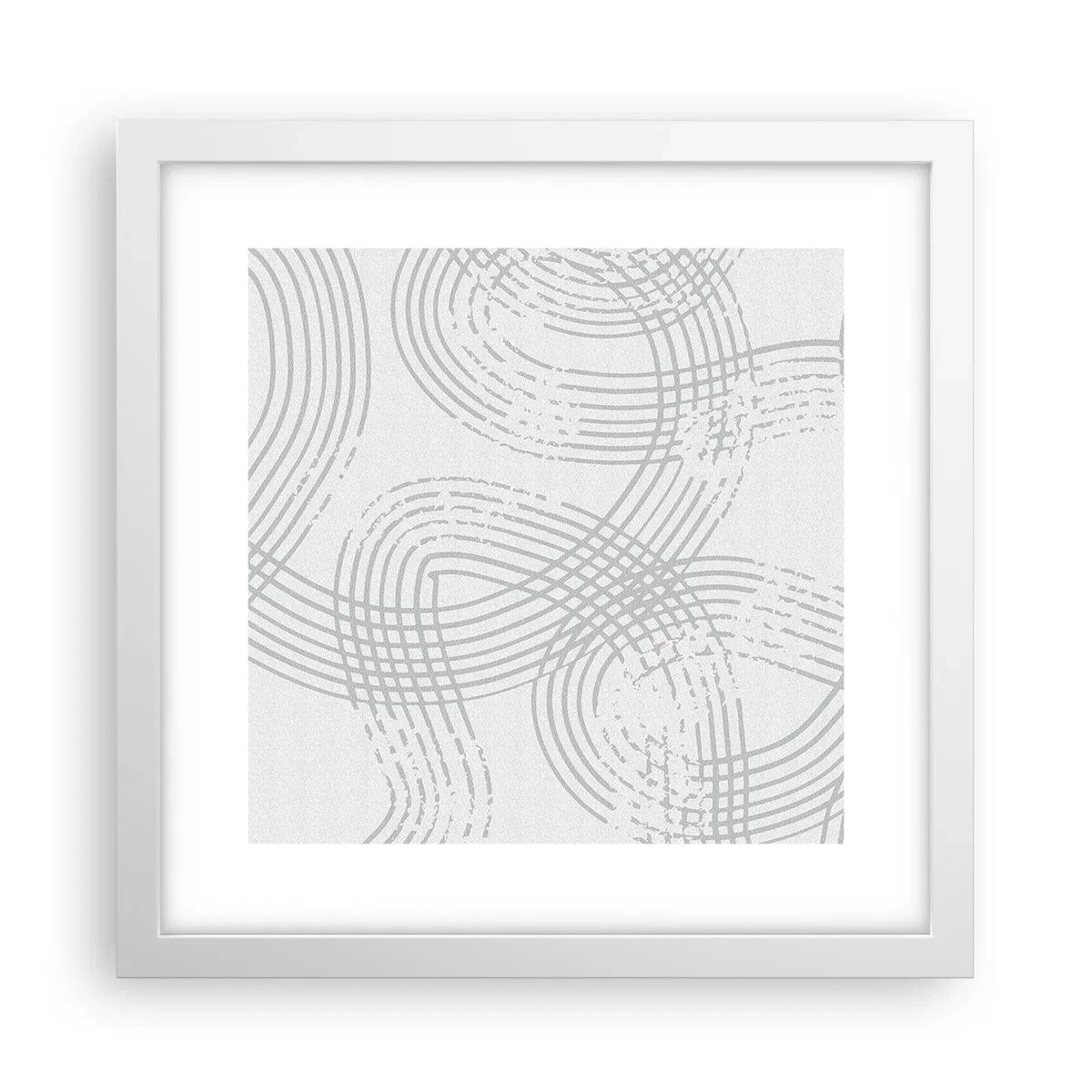 Plagát v bielom ráme - Jednoduché východisko neexistuje - 30x30 cm