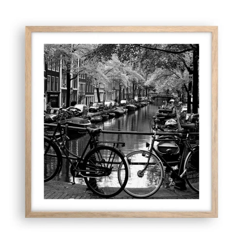 Plagát v ráme zo svetlého duba - Veľmi holandský výhľad - 50x50 cm