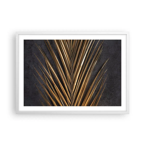 Plagát v bielom ráme - Zlato trópov - 70x50 cm
