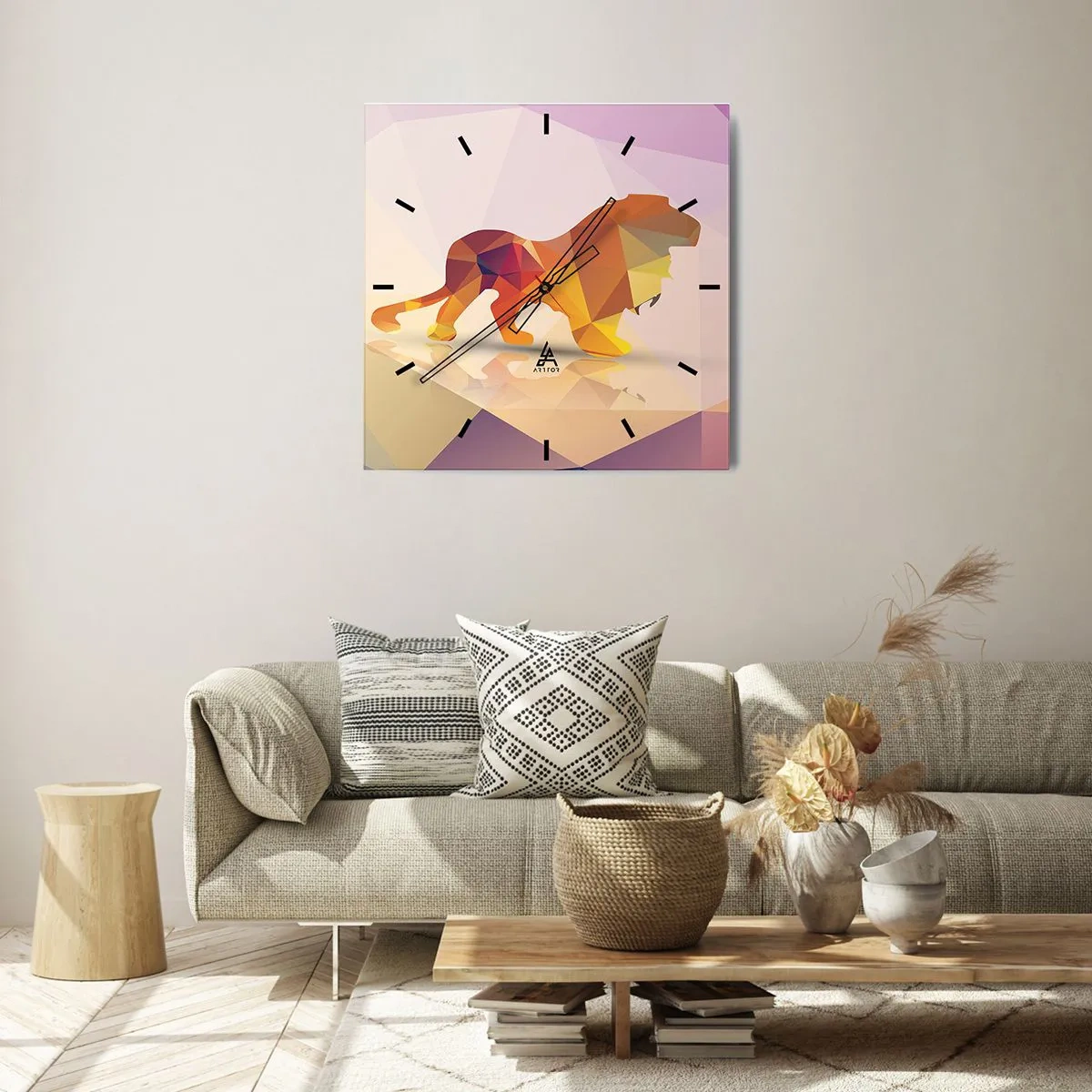 Nástenné hodiny - Diamantový kráľ - 40x40 cm