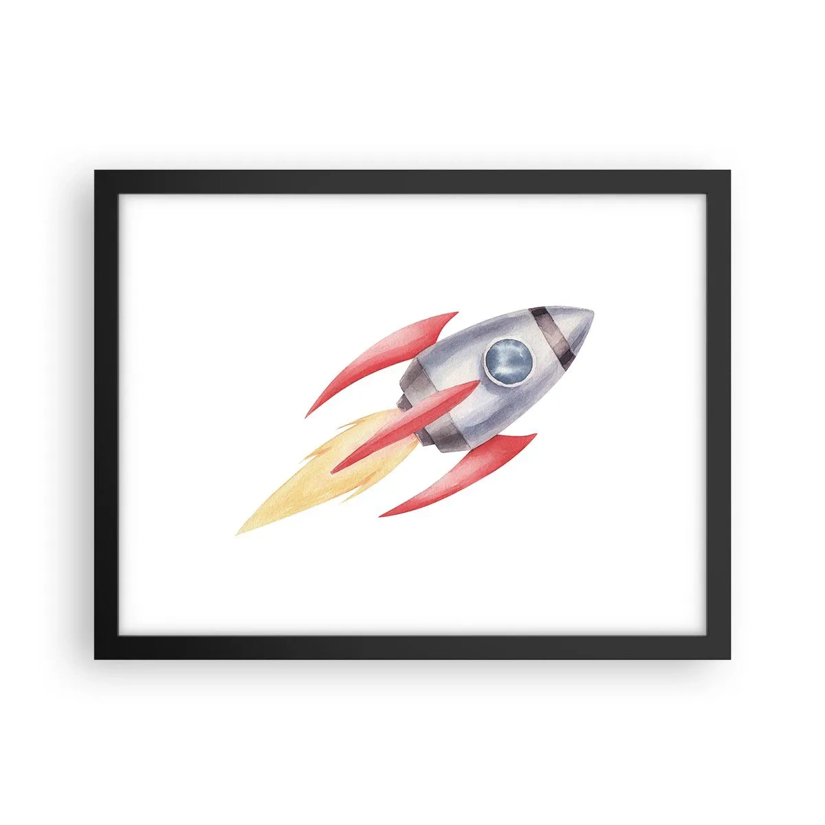 Plagát v čiernom ráme - Vyššie, rýchlejšie, ďalej - 40x30 cm