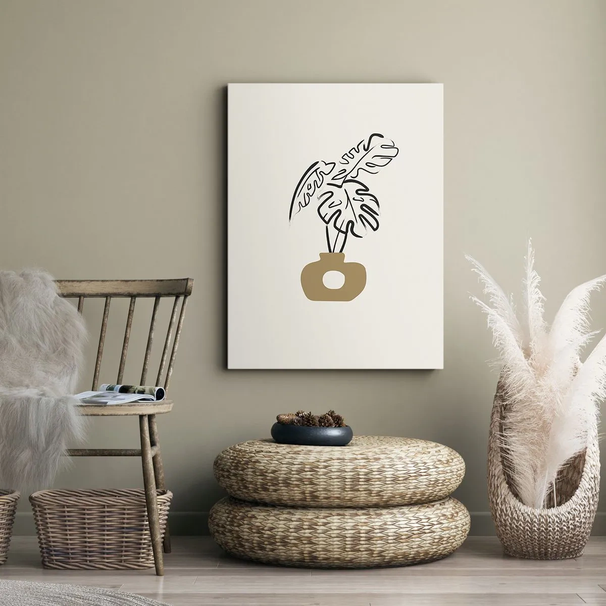 Obraz na plátne - Monstera – ozdoba pre domácnosť - 50x70 cm