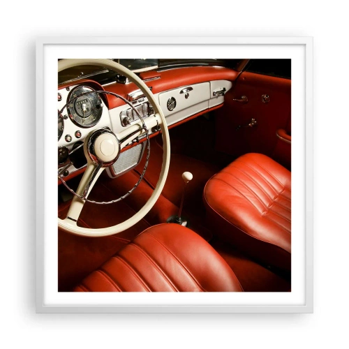 Plagát v bielom ráme - Luxus v štýle vintage - 60x60 cm