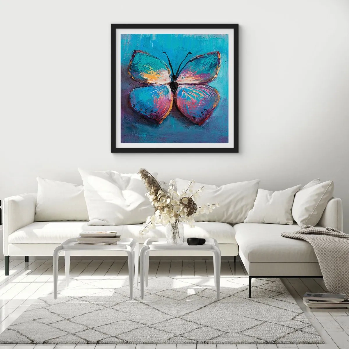 Plagát v čiernom ráme - V celej svojej kráse - 40x40 cm