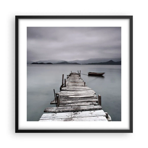 Plagát v čiernom ráme - Zajtra môžeš vyraziť - 50x50 cm