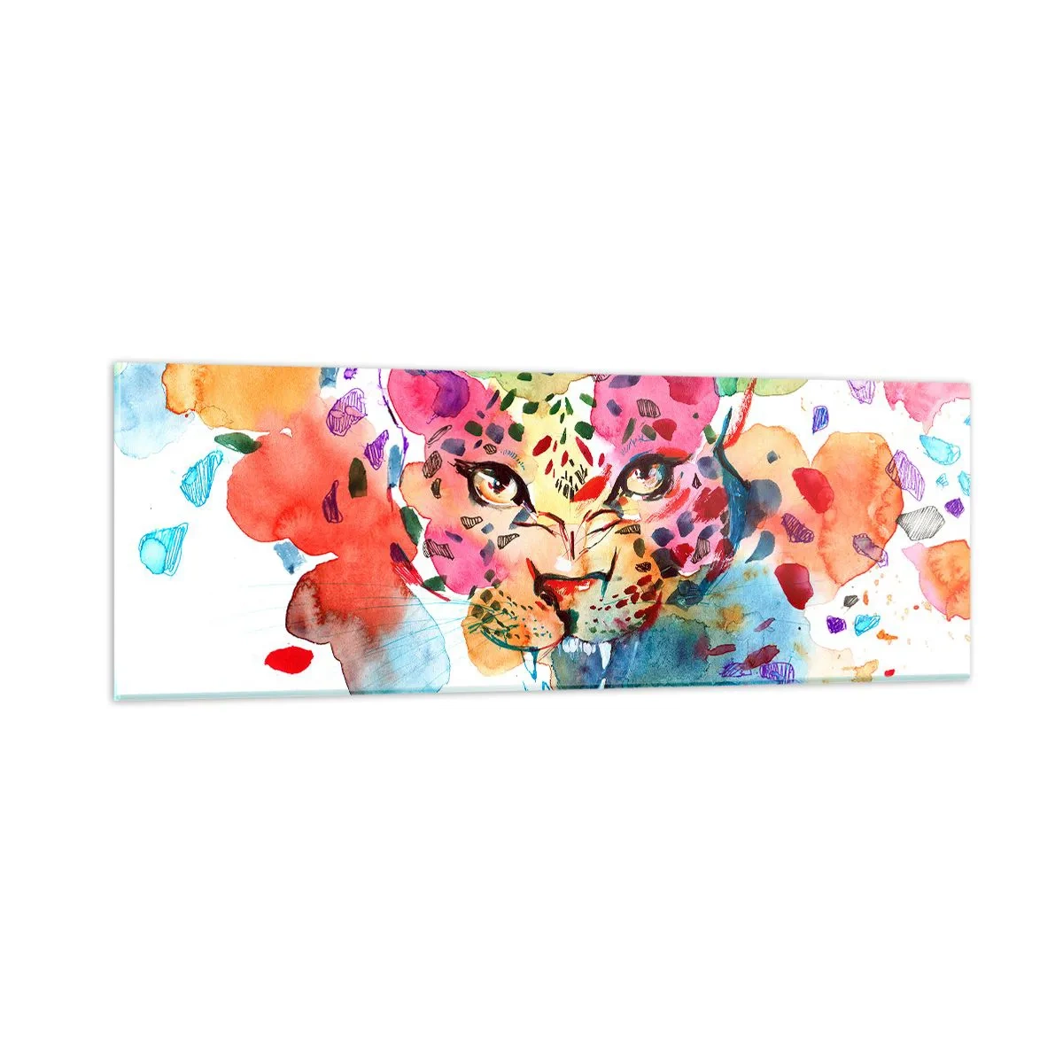 Obraz na skle - Kráska a zviera - 90x30 cm
