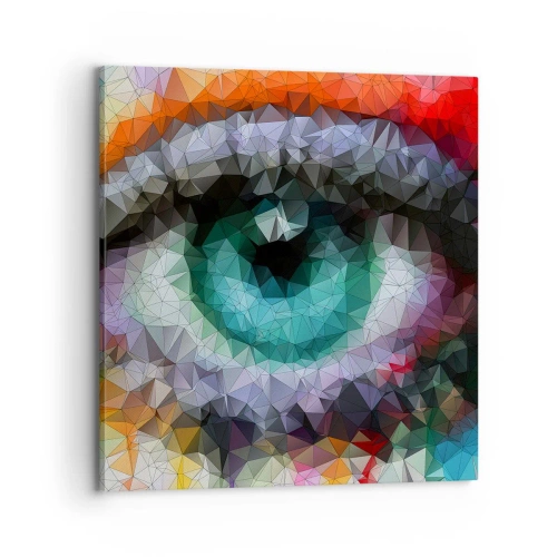 Obraz na plátne - Kryštalický lesk očí - 70x70 cm
