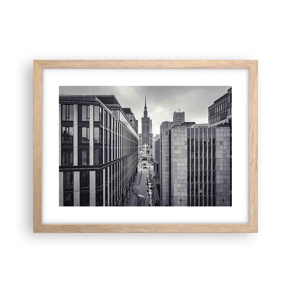Plagát v ráme zo svetlého duba - Varšavské údolie - 40x30 cm