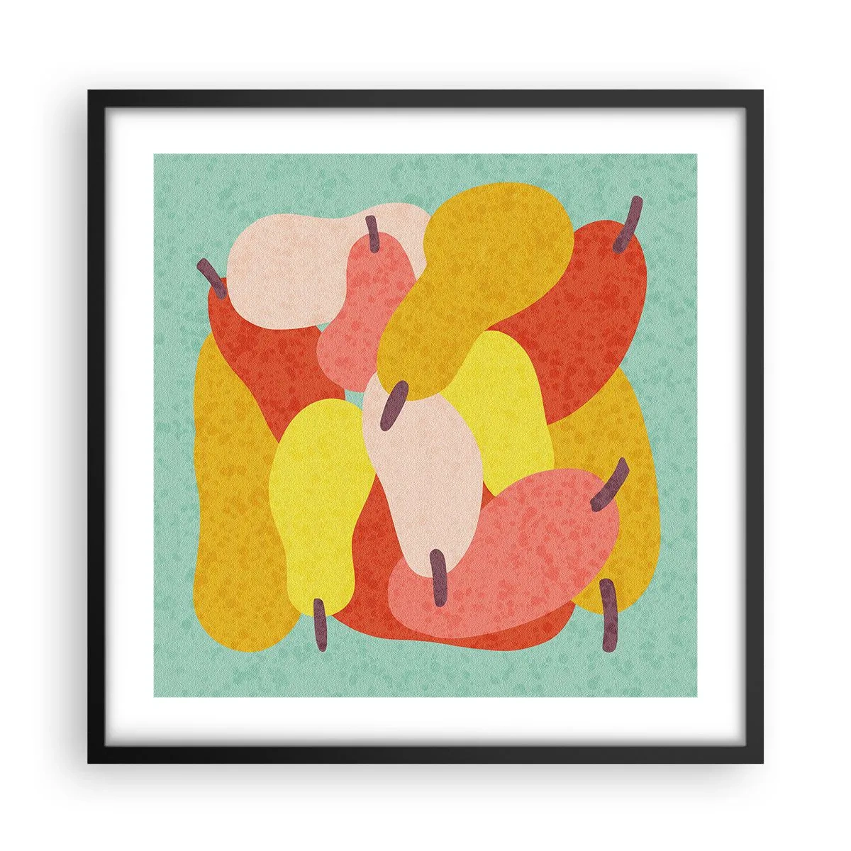 Plagát v čiernom ráme - Ochutnajte letné slnko - 50x50 cm