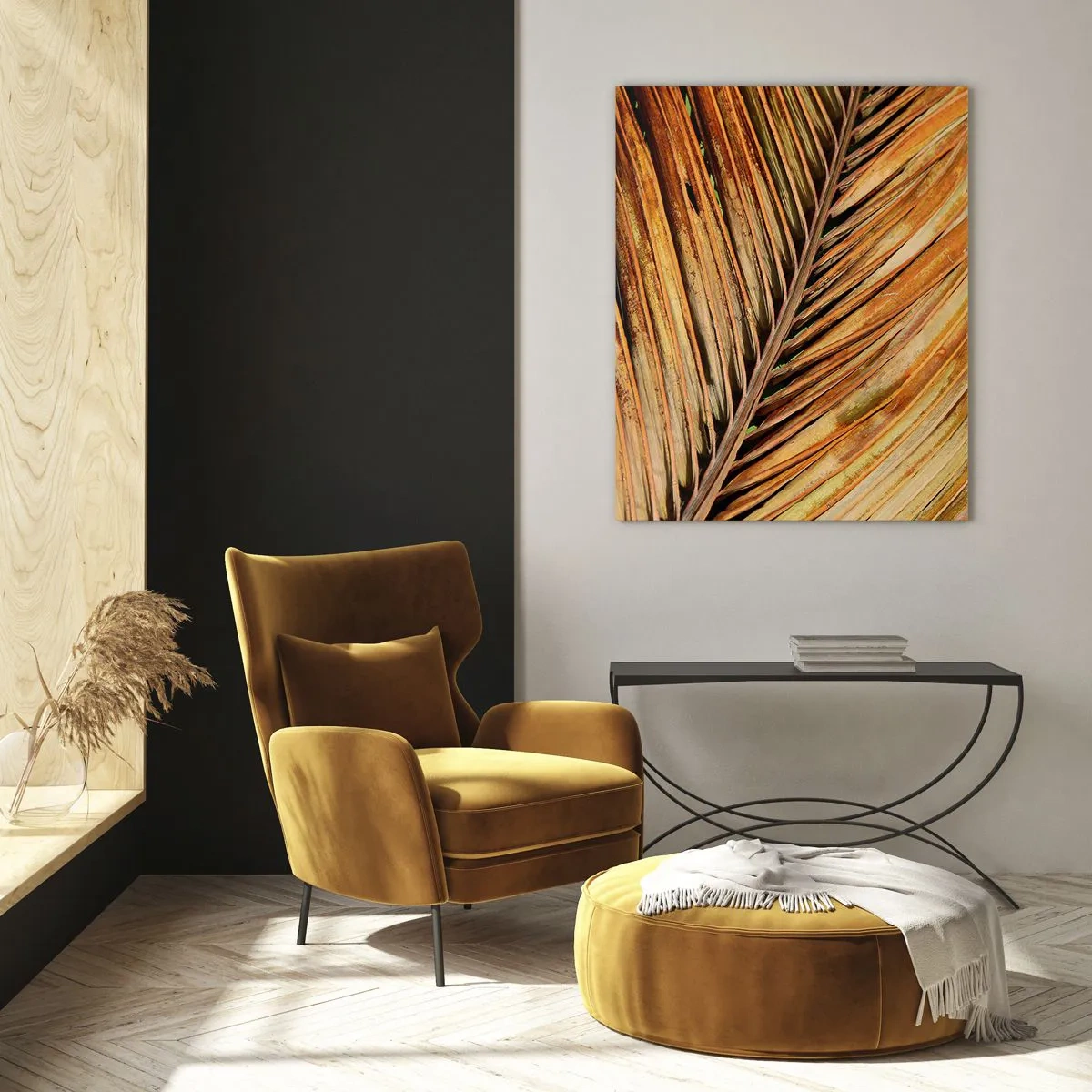 Obraz na skle - Kokosové zlato - 70x100 cm