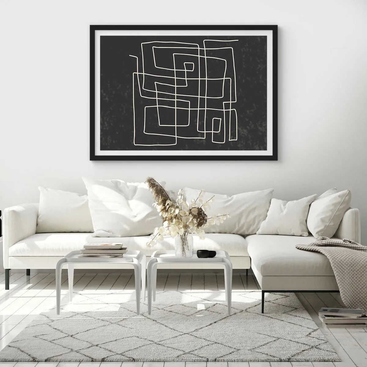 Plagát v čiernom ráme - Nie je to tak jednoduché - 100x70 cm