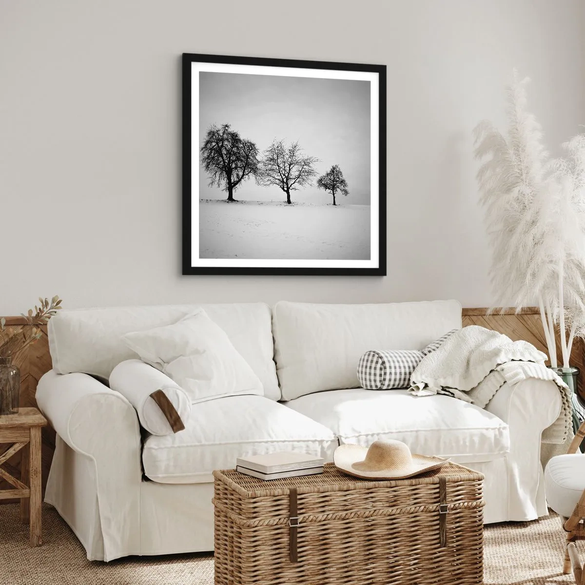 Plagát v čiernom ráme - O čom sníva? - 50x50 cm