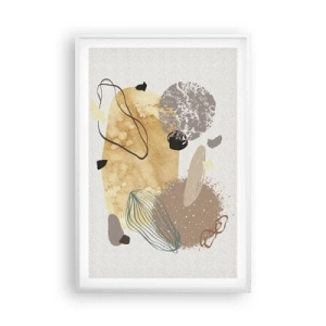 Plagát v bielom ráme - Abstraktná slivka - 61x91 cm