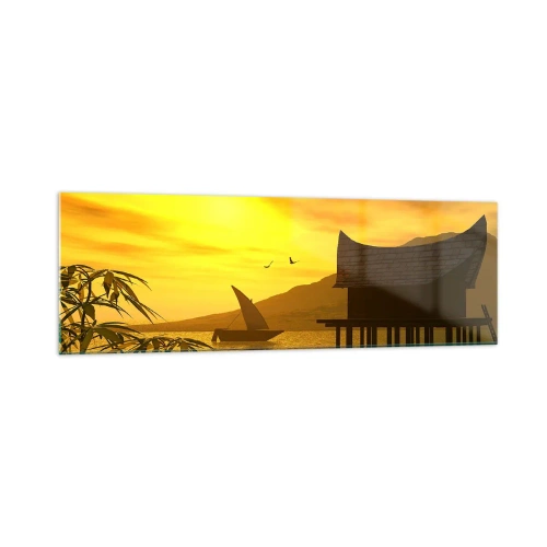Obraz na skle - Vytúžený pokoj - 160x50 cm