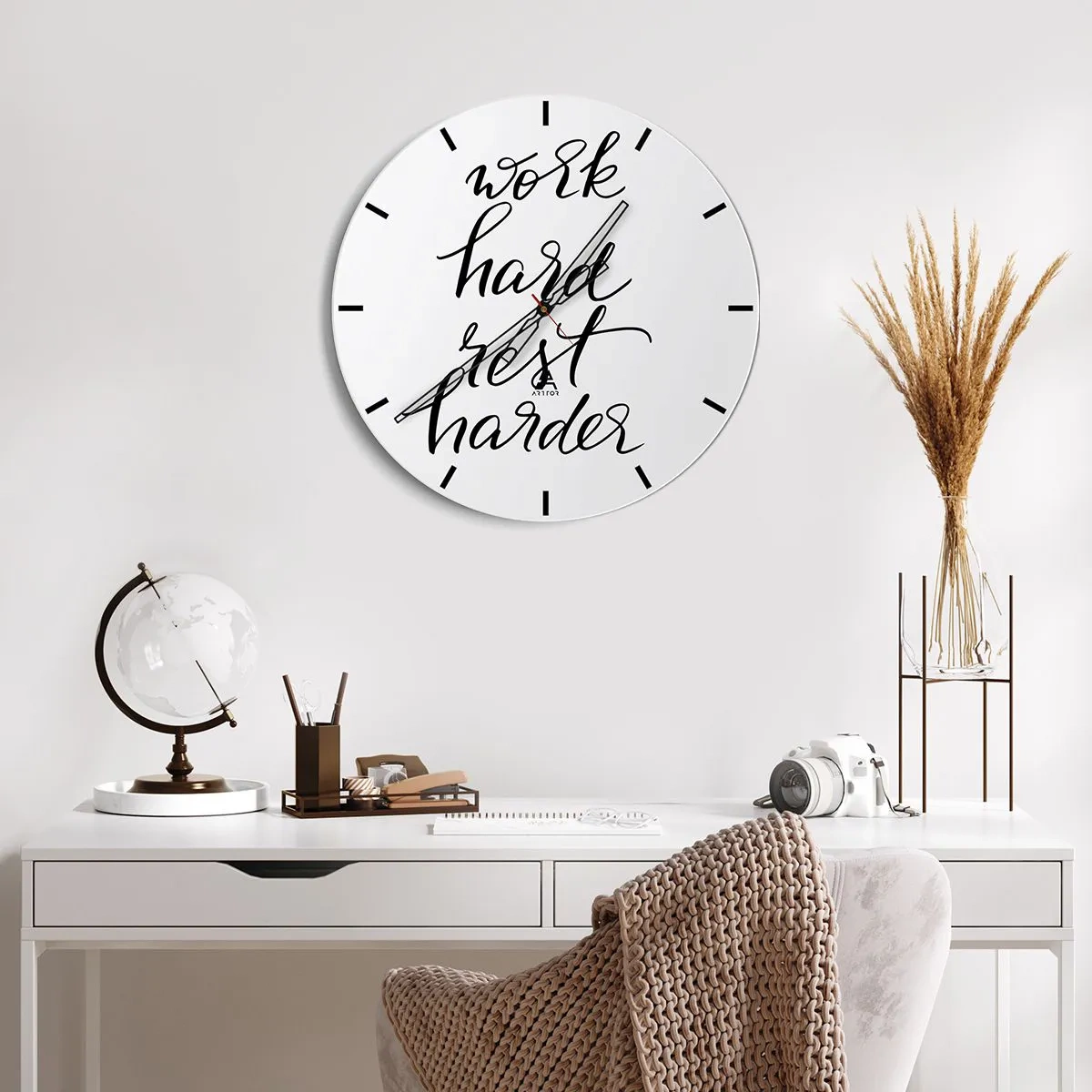 Nástenné hodiny - Životná rovnováha - 40x40 cm