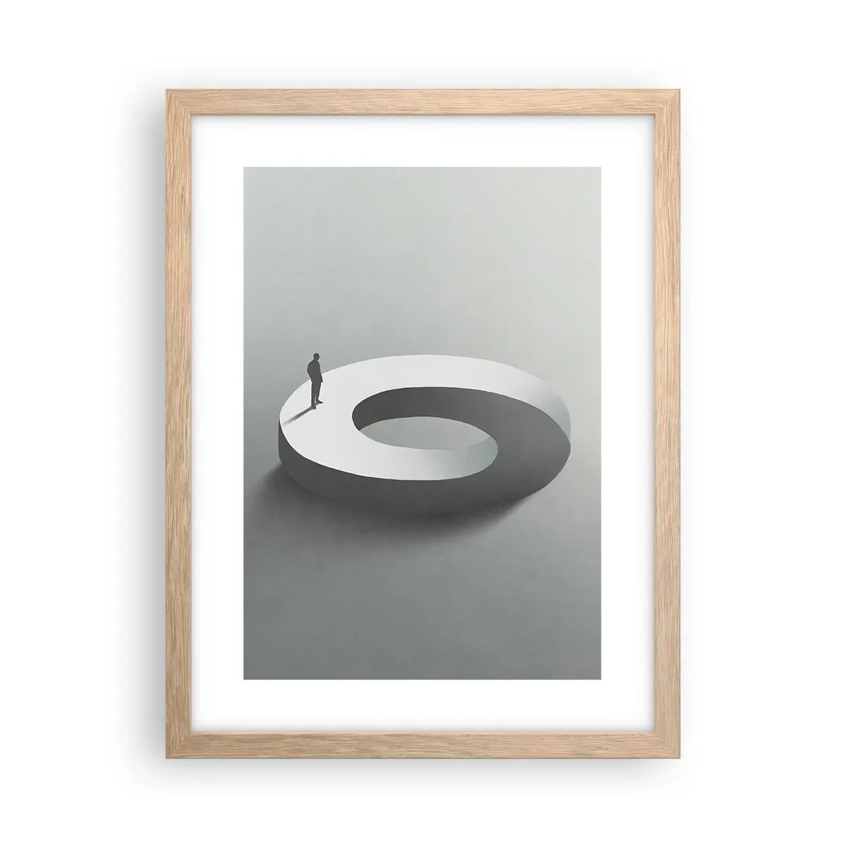 Plagát v ráme zo svetlého duba - To pochopíš - 30x40 cm