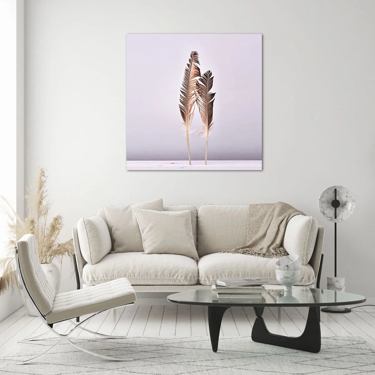 Obraz na skle - Proti ničote - 30x30 cm