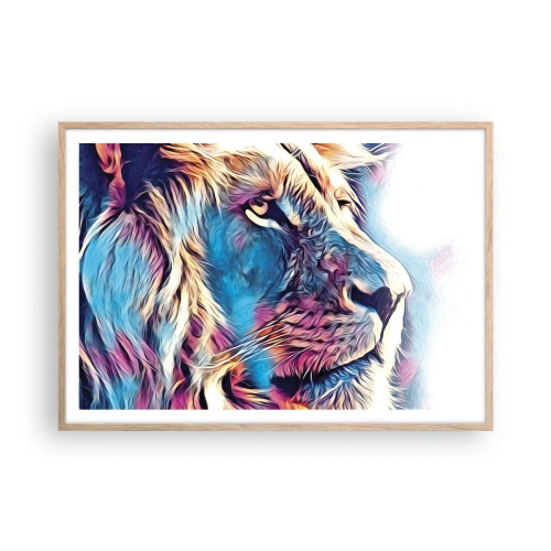 Plagát v ráme zo svetlého duba - Múdrosť prírody - 100x70 cm