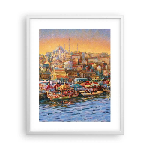 Plagát v bielom ráme - Istanbulský príbeh - 40x50 cm