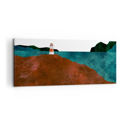 Obraz na plátne - Hľadiaca na more - 120x50 cm