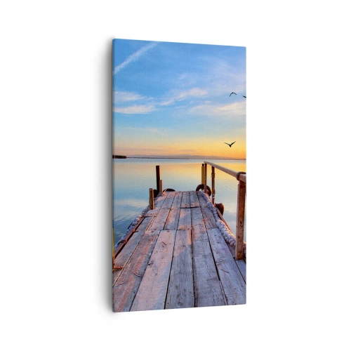 Obraz na plátne - Ísť pred seba smerom k slnku - 55x100 cm