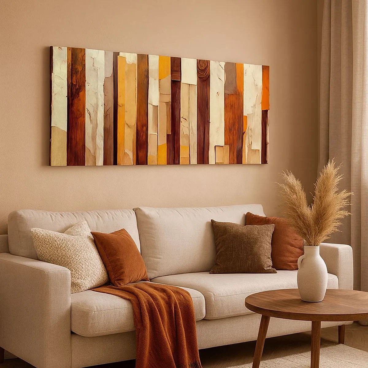 Obraz na plátne - Hymna lesných stromov - 100x40 cm