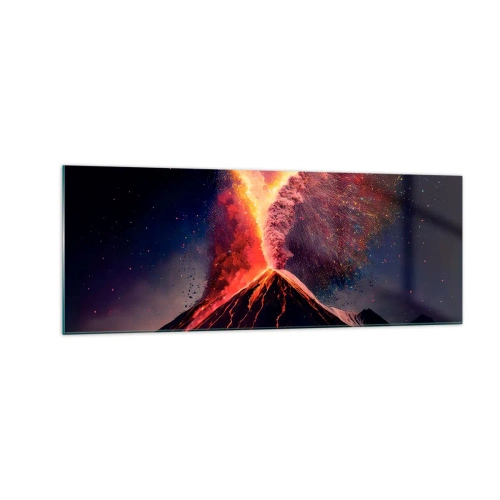 Obraz na skle - Krása a hrôza - 140x50 cm