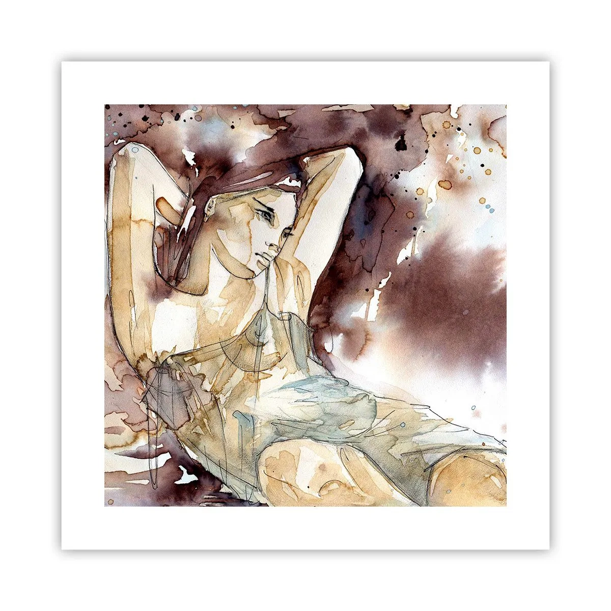 Plagát - Fialová nálada - 40x40 cm