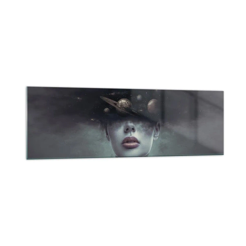 Obraz na skle - A planéty… - 160x50 cm