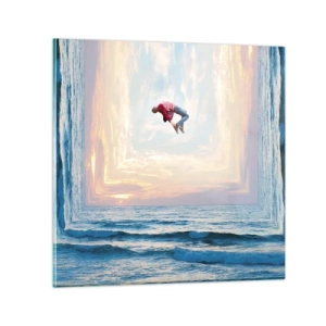 Obraz na skle - Do inej dimenzie - 40x40 cm