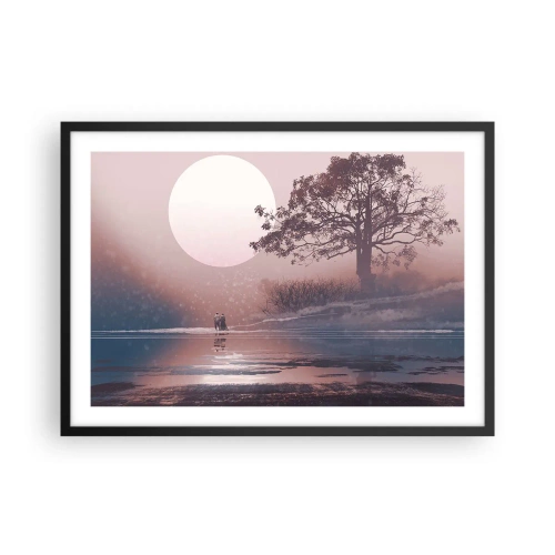 Plagát v čiernom ráme - Nočné zázraky - 70x50 cm