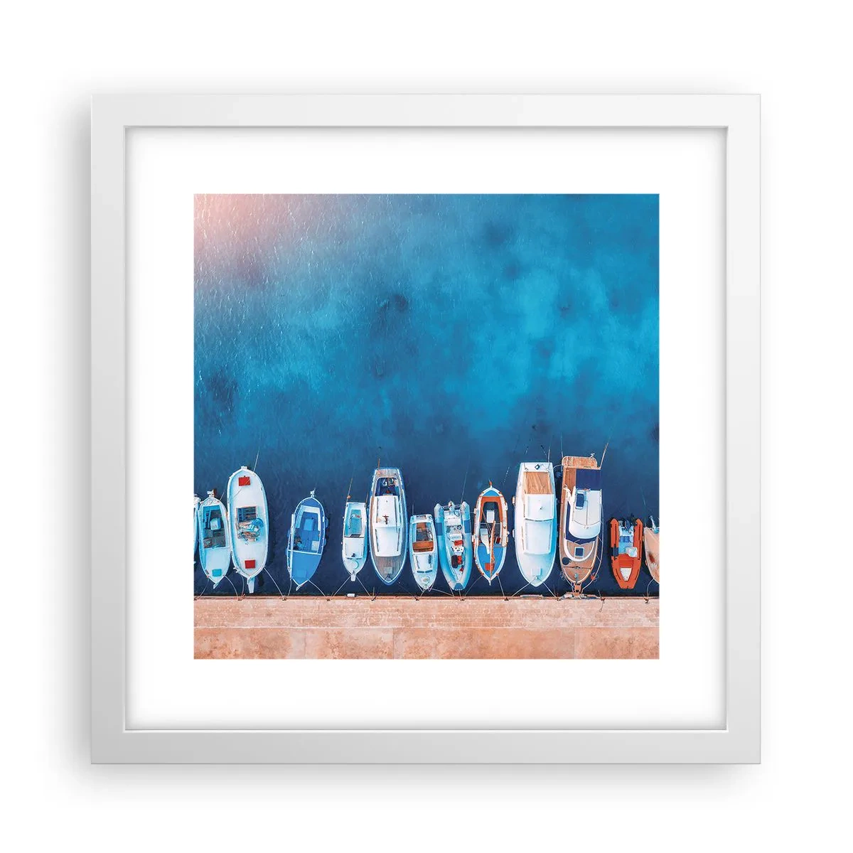 Plagát v bielom ráme - V rade za sebou - 30x30 cm