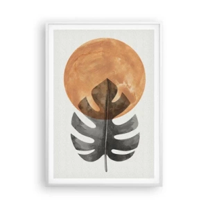 Plagát v bielom ráme - Vždy slnko - 70x100 cm