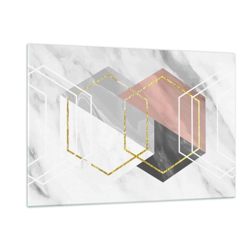 Obraz na skle - Reťazová kompozícia - 120x80 cm