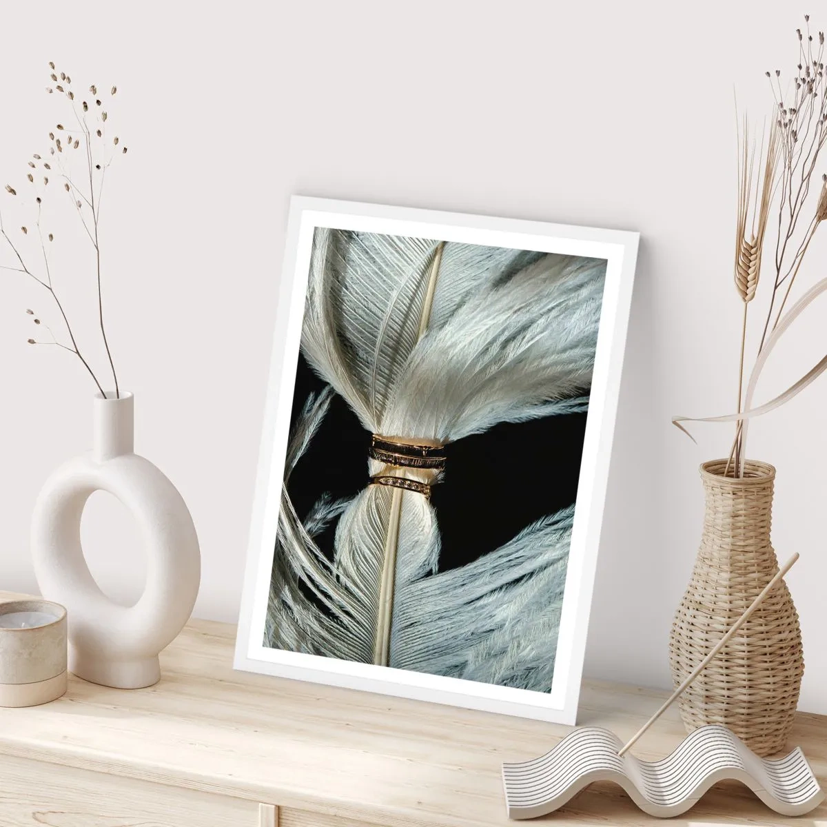 Plagát v bielom ráme - …a neopustím ťa…. - 50x70 cm