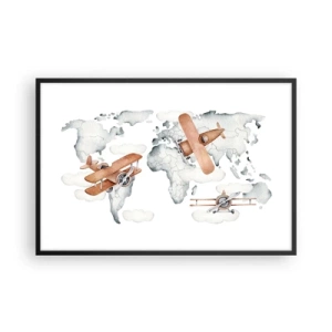 Plagát v čiernom ráme - V priekopníckom duchu - 91x61 cm