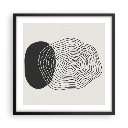 Plagát v čiernom ráme - Trvanie a kmitanie - 50x50 cm