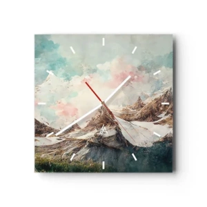 Nástenné hodiny - Skalné čepele - 30x30 cm