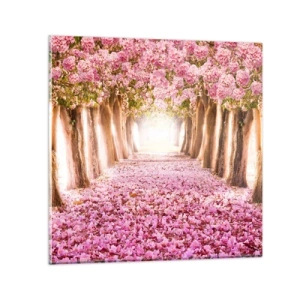 Obraz na skle - Cesta do raja - 30x30 cm