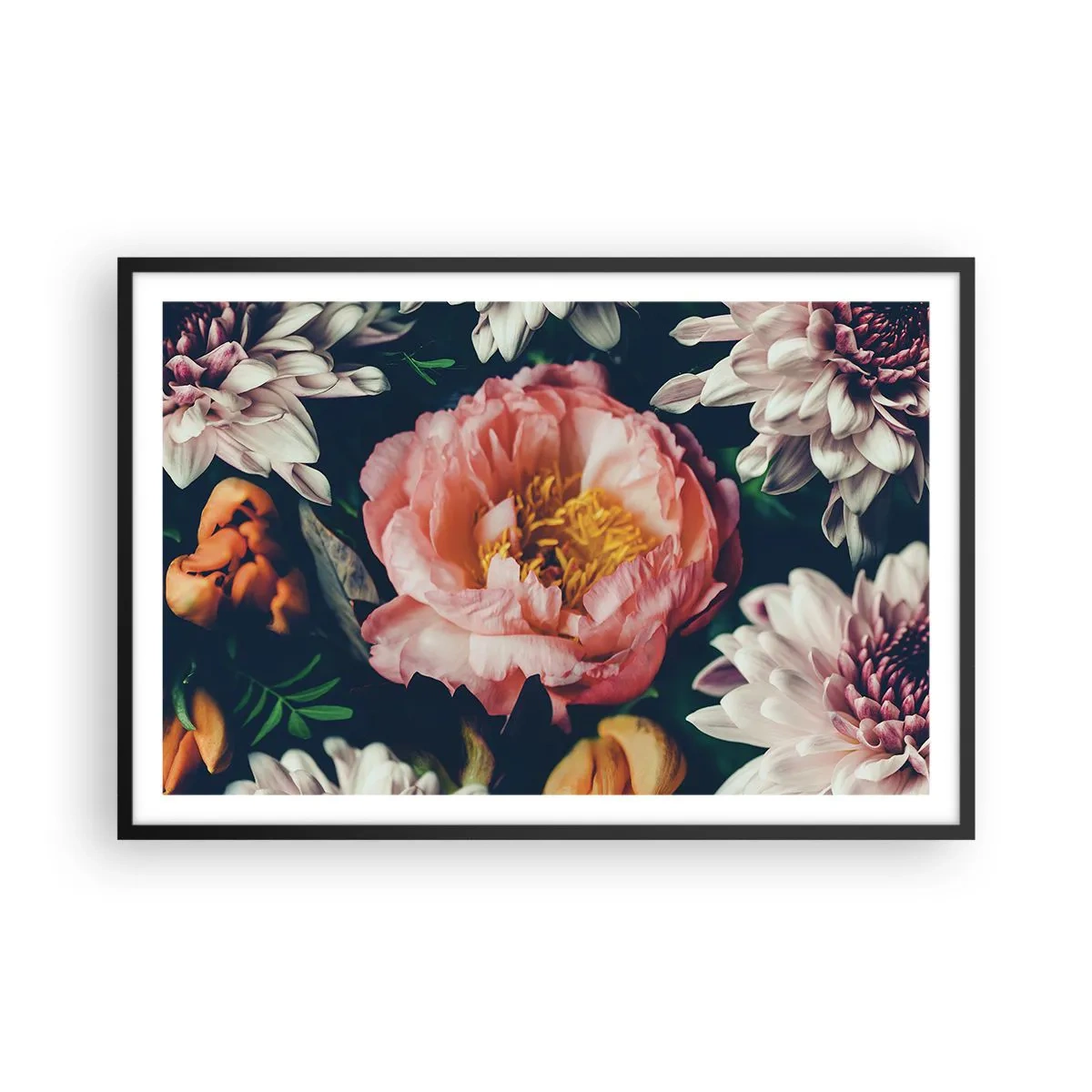 Plagát v čiernom ráme - S barokovým prepychom - 91x61 cm