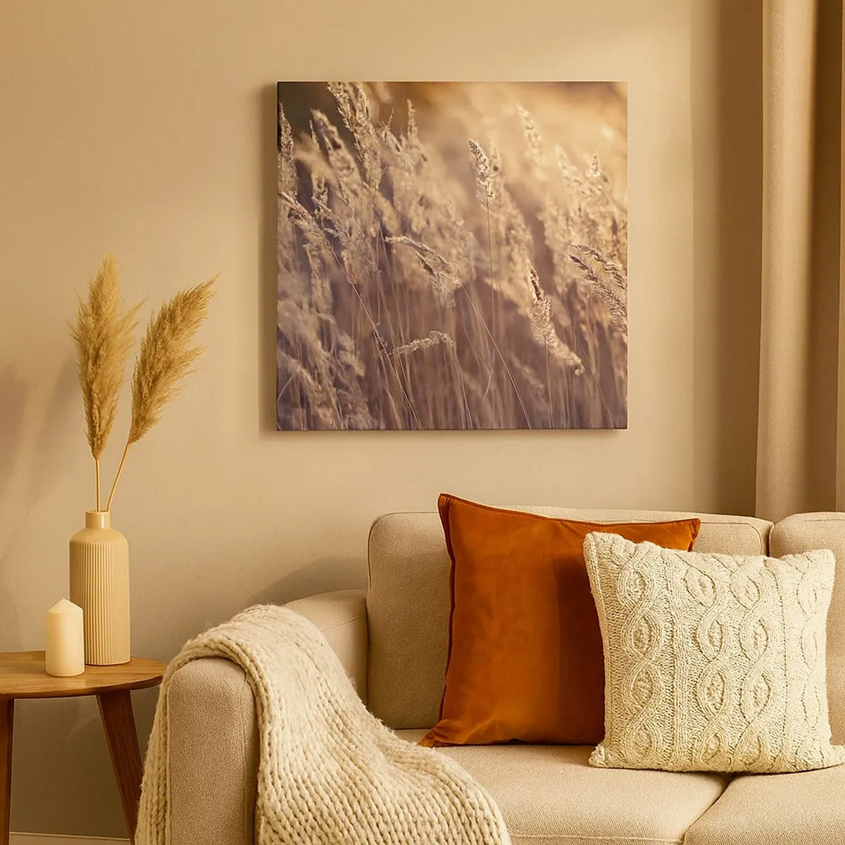 Obraz na plátne - Pripravení privítať jeseň - 30x30 cm