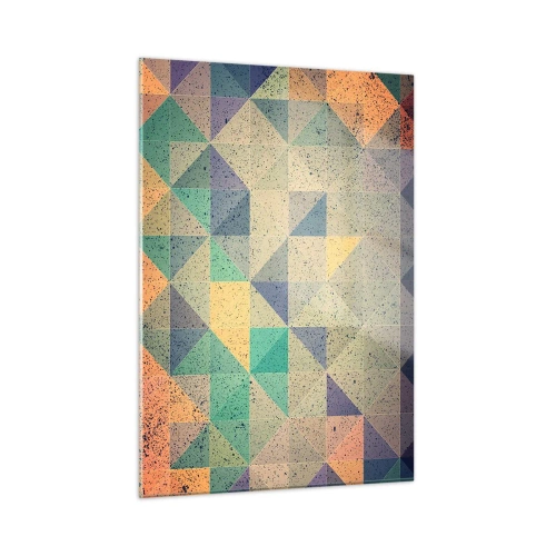 Obraz na skle - Republika trojuholníkov - 50x70 cm